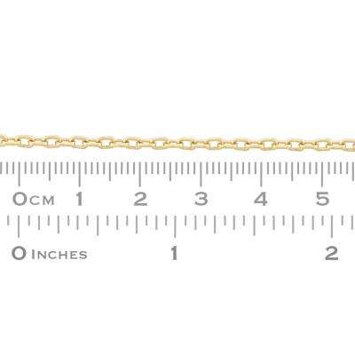 Gold Filled Smooth, Rounded Solid Link 2.3mm Rounded Rectangle Cable Chain
