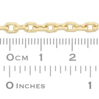 Smooth, Rounded 3.5mm Gold Filled Rounded Rectangle Link Cable Chain