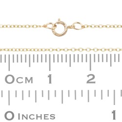 Gold Filled Smooth 1.0mm Oval Link Cable Chain