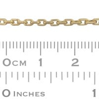 Smooth, Rounded 2.2mm Gold Filled Rounded Rectangle Link Cable Chain