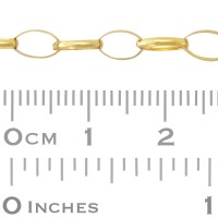 Oval Link Gold Filled Smooth Rolo Chain