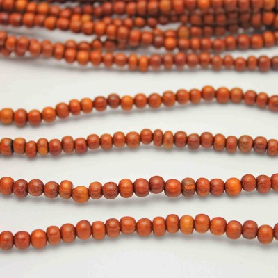 Cebucao Redwood Round 4-5mm Wood Beads by Strand