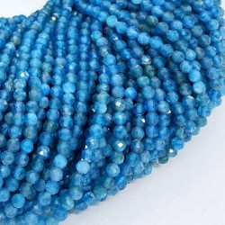Round Faceted 2-2.5mm Apatite Beads by Strand
