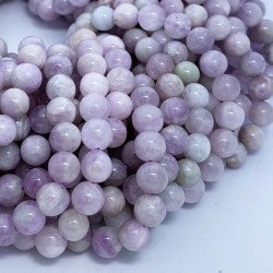 Round Smooth 6mm Kunzite Beads by Strand