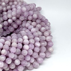 Round Smooth 6-6.5mm Kunzite Beads by Strand