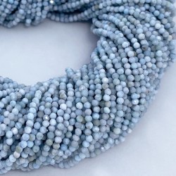 Round Faceted 2mm Larimar Beads by Strand