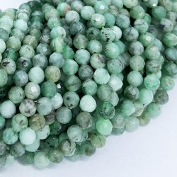 Round Emerald Beads by Strand