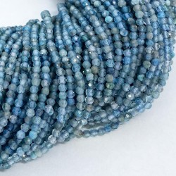 Round Faceted 2-2.5mm Apatite Beads by Strand