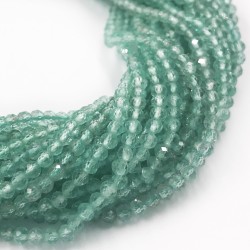 Round Faceted 3mm Apatite Beads by Strand
