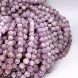 Round Smooth 6-6.5mm Kunzite Beads by Strand