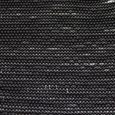Round Black Agate Smooth Agate Beads by Strand