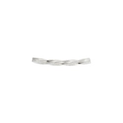 1.5X15mm Sterling Silver Tube Bead Curve Twisted