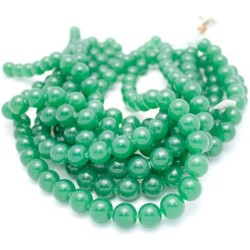12mm Green Aventurine Smooth Round Beads