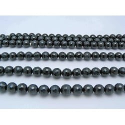 Blue Round Faceted Tigers Eye Beads By Strand