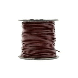 Brown Round Indian Leather Cord, 25 Yard Spool