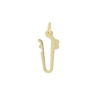14K Gold Yellow 10x5mm Tongue for Fish Hook Clasps