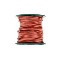 Metal Copper Round Indian Leather Cord, 25 Yard Spool
