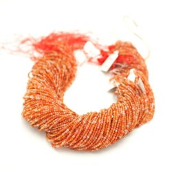 Round Natural Red Agate Faceted Agate Beads by Strand