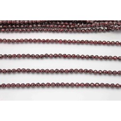 6mm Garnet Faceted Round Beads (A- Quality)