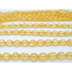 14X10mm Oval Faceted Amber Resin-Yellow Color