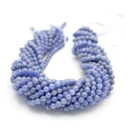 Round Tanzanite Beads by Strand