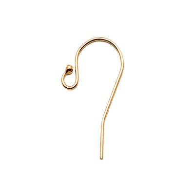 Gold Filled Yellow Fish Hook with Ball End Earwire Earring by Piece