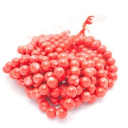 15mm Round Red Bamboo Coral