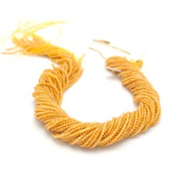 2mm Yellow Jade Faceted Round Beads