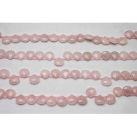 Rose Quartz Pear Smooth Quartz Beads by Strand