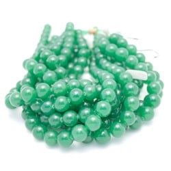 14mm Green Aventurine Smooth Round Beads