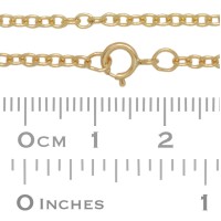 Gold Filled Smooth 2.1mm Oval Link Cable Chain