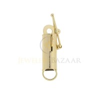 4mm 14K Gold Yellow Barrel Clasp with Safety Lock