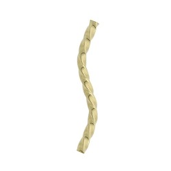 20X1.5mm Gold Filled Twist Tube Bead-S-Square (1.2mm Hole)
