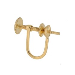 4mm Gold Filled Peg Earwire Non-Pierced Earring