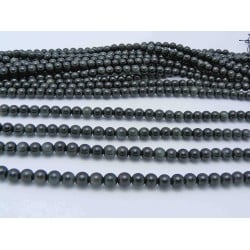 6mm Black Obsidian Smooth Round Beads