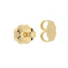 14K Gold Yellow 0.76-0.91mm Friction Push Back Earring 