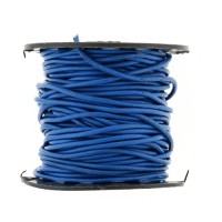 Blue Round Indian Leather Cord, 25 Yard Spool