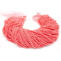 2.5mm Dyed Red Bamboo Coral
