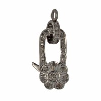 20mm Oxidized Sterling Silver Lobster Clasp (Diamond???Cts)