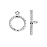 11X1.5mm Sterling Silver Toggle Clasp