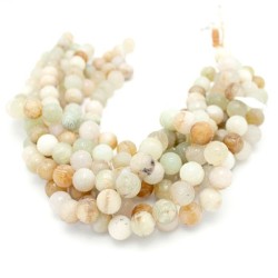 14mm New Jade Beads with Carving