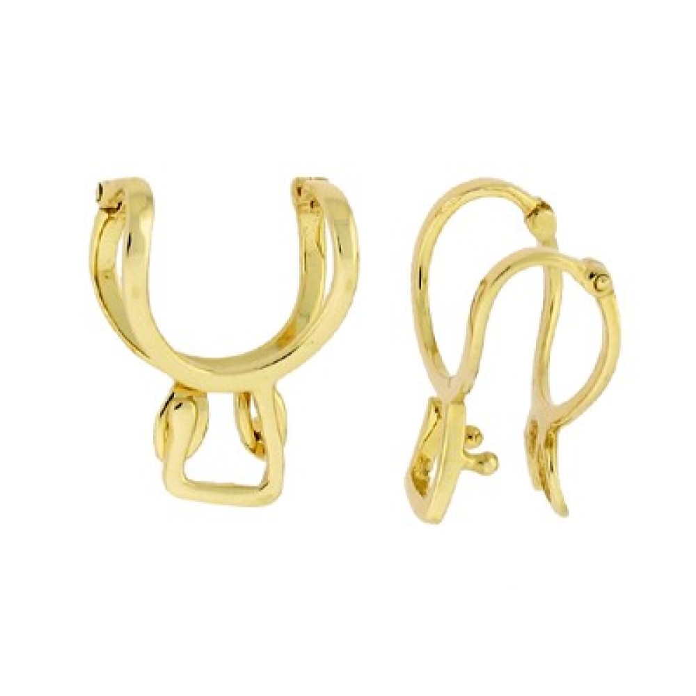 5-5.5mm 14K Gold Double Hinged Clip-on Enhancer