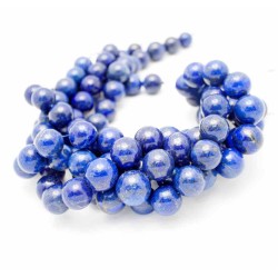 Dyed Lapis Beads by Strand