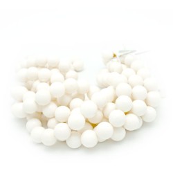 18mm White Coral Round Beads
