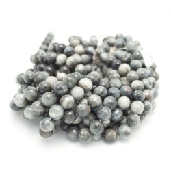 14mm Eagle Eye Faceted Round Beads