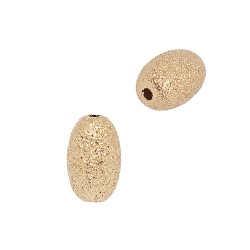 6x10mm 14K Gold Rice Stardust Rice Shaped Bead
