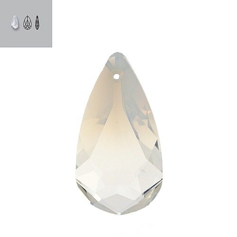 24x12mm 6100 Swarovski Crystal Flat Pear Shape Drop Pendant
