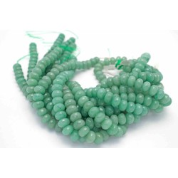 14mm Green Aventurine Faceted Roundel Beads