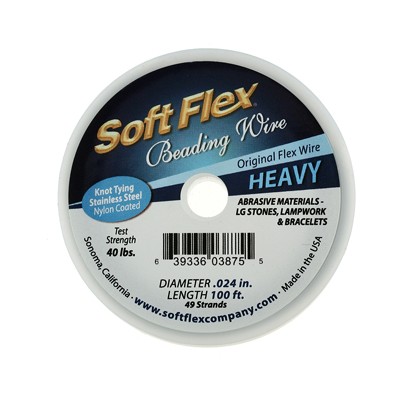 Heavy 0.024 Inch 30 Feet SoftFlex Stainless Steel Jewelry Wire
