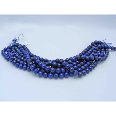 Dyed Lapis Beads by Strand